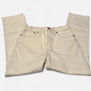 Madewell Slim Demi-Boot Jeans in Cloud Lining - Size 27 - Style AJ198 - NWT